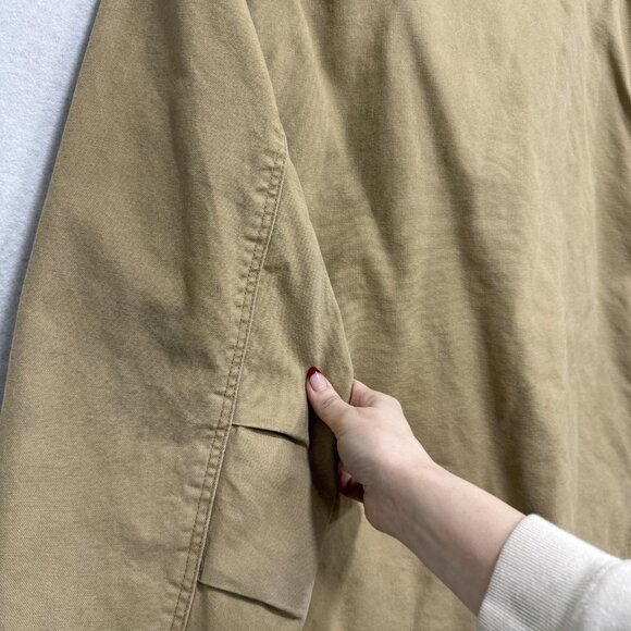 Orvis Jacket Mens Large Beige Canvas Field Coat Quilted Lined Outdoor Workwear - Picture 12 of 16